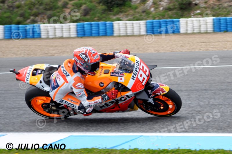 Piloto Marc Marquez (93) (Repsol Honda) en carrera Gran Premio de España Jerez 2016 de Motociclismo