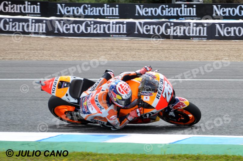 Piloto Dani Pedrosa (26) (Repsol Honda) en carrera Gran Premio de España Jerez 2016 de Motociclismo
