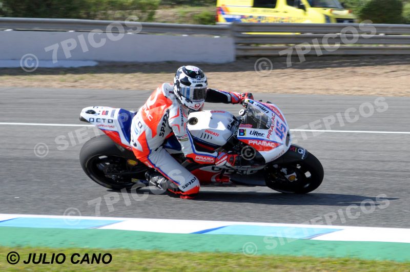 PilotoScott Redding (45) (Octo Pramac Yakhnich) en carrera Gran Premio de España Jerez 2016 de Motociclismo