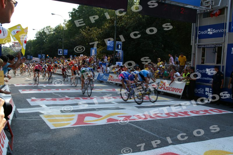Daniele Bennati Sprint etapa 21 Rivas Vaciamadrid - Madrid Vuelta a España 2007