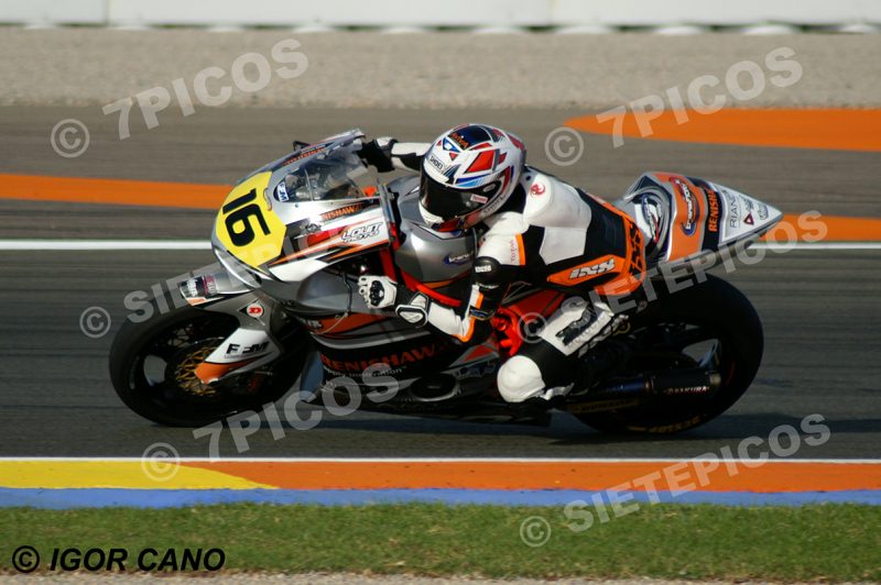 Piloto Hugo Clere (16) (Tasca Racing Scuderia Moto2) en curva Angel Nieto Gran Premio Motul de la Comunitat Valenciana 2016 Cheste Moto2 TM Circuito Ricardo Tormo MotoGP TM