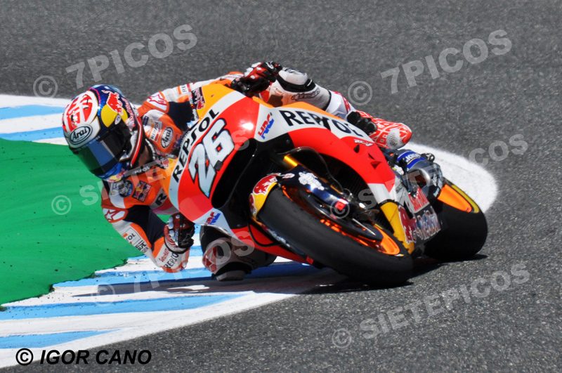 Piloto Dani Pedrosa (26) (Repsol Honda Team) en curva Michelin Gran Premio Red Bull de España 2017 Jerez MotoGPTM