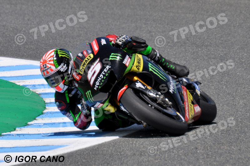 Piloto Johann Zarco (5) (Monster Yamaha Tech 3) en curva Michelin Gran Premio Red Bull de España 2017 Jerez MotoGPTM