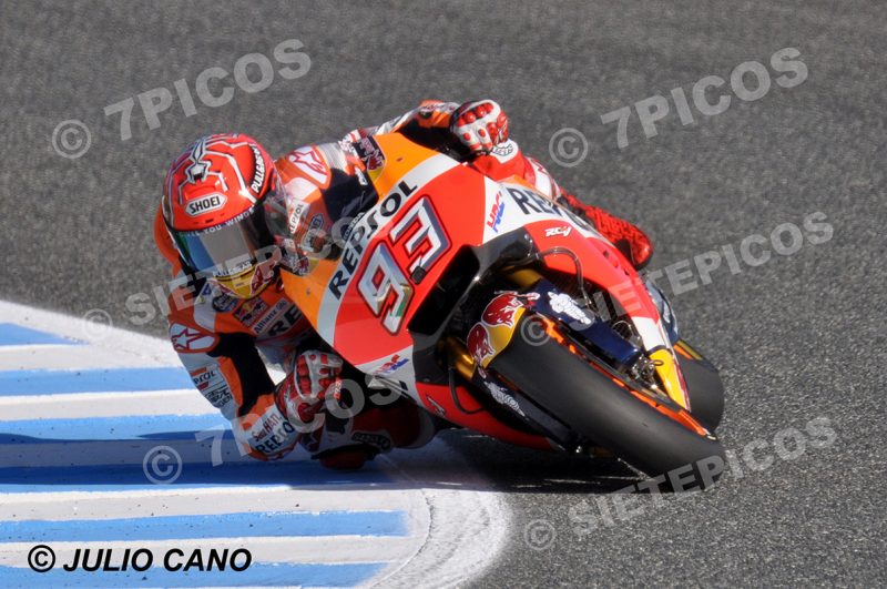 Piloto Marc Marquez (93) (Repsol Honda Team) en curva Michelin Gran Premio Red Bull de España 2017 Jerez MotoGPTM