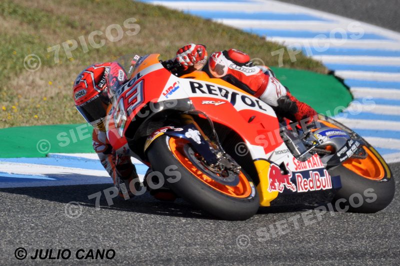 Piloto Marc Marquez (93) (Repsol Honda Team) en curva Michelin Gran Premio Red Bull de España 2017 Jerez MotoGPTM