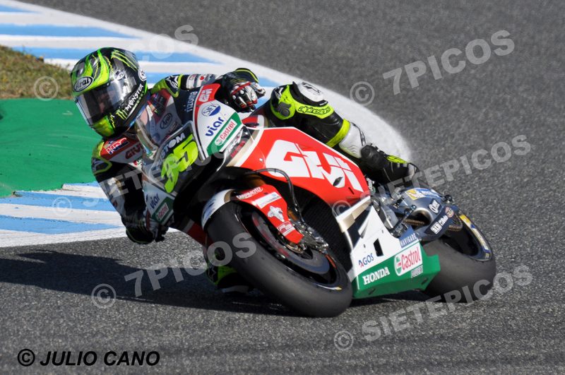 Piloto Cal Crutchlow (35) (LCR Honda) en curva Michelin Gran Premio Red Bull de España 2017 Jerez MotoGPTM