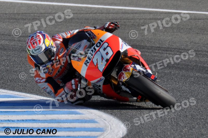 Piloto Dani Pedrosa (26) (Repsol Honda Team) en curva Michelin Gran Premio Red Bull de España 2017 Jerez MotoGPTM