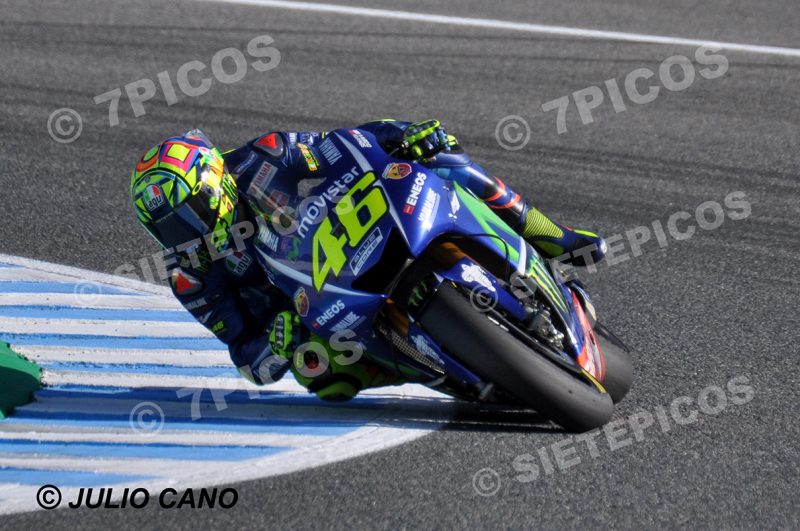 Valentino Rossi (46) (Movistar Yamaha MotoGP) en curva Michelin Gran Premio Red Bull de España 2017 Jerez MotoGPTM