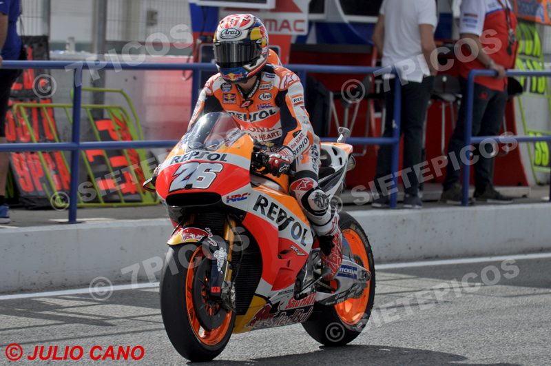 Piloto Dani Pedrosa (26) (Repsol Honda Team) saliendo por el Pit Lane Gran Premio Red Bull de España 2017 Jerez MotoGPTM