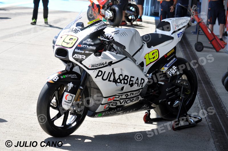 Motocicleta Alvaro Bautista (19) (Pull & Bear Aspar Team) en el Box Gran Premio Red Bull de España 2017 Jerez MotoGPTM