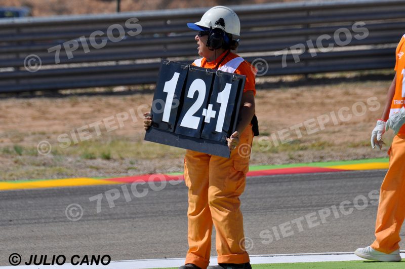 Homenaje a Angel nieto al finalizar la carrera de Moto GPGran Premio de Aragon 2017 Alcañiz, Teruel, MotoGPTM