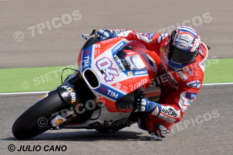 Piloto Andrea Dovicioso (4) (Ducati Team) Gran Premio de Aragon 2017 Alcañiz, Teruel, MotoGPTM
