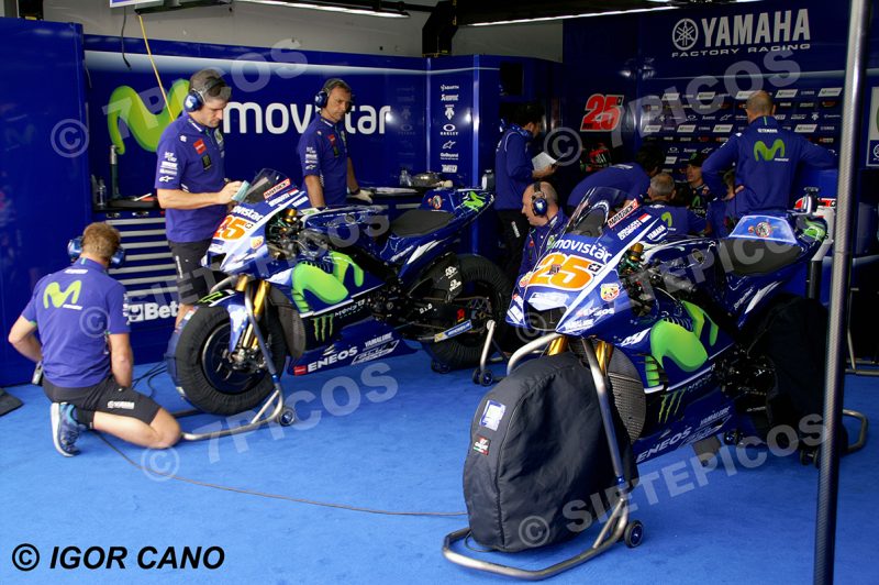Box Movistar Yamaha MotoGP Gran Premio de Aragon 2017 Alcañiz, Teruel, MotoGPTM