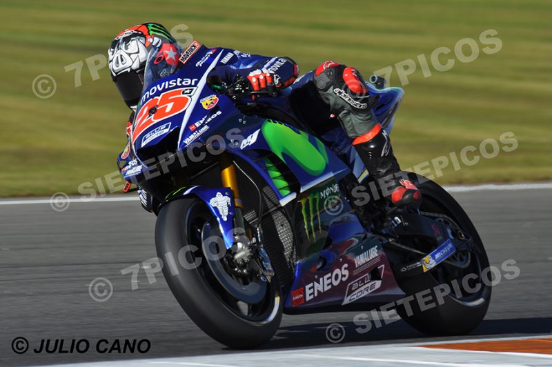 Piloto Maverick Viñales (25) (Movistar Yamaha MotoGP) en i3 Gran Premio Motul de la Comunidad Valenciana 2017 Cheste, Valencia, MotoGPTM