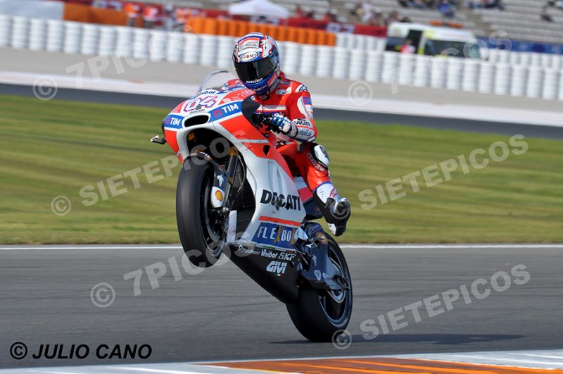 Caballito Piloto Andrea Dovicioso (4) (Ducati Team) en i3 Gran Premio Motul de la Comunidad Valenciana 2017 Cheste, Valencia, MotoGPTM