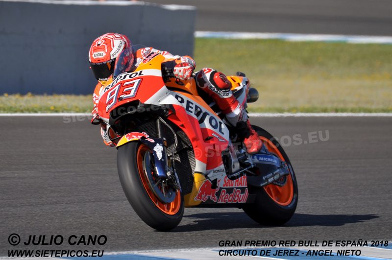 Piloto Marc Marquez (93) (Repsol Honda Team) Gran Premio Red Bull de España 2018 Circuito de Jerez Angel Nieto. Jerez. España. MotoGPTM