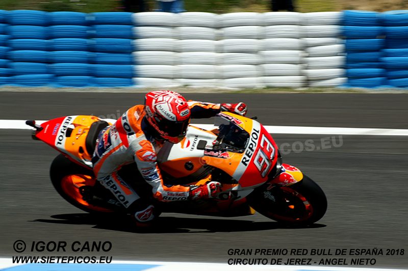 Piloto Marc Marquez (93) (Repsol Honda Team) Gran Premio Red Bull de España 2018 Circuito de Jerez Angel Nieto. Jerez. España. MotoGPTM