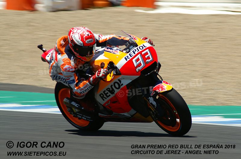 Piloto Marc Marquez (93) (Repsol Honda Team) Gran Premio Red Bull de España 2018 Circuito de Jerez Angel Nieto. Jerez. España. MotoGPTM