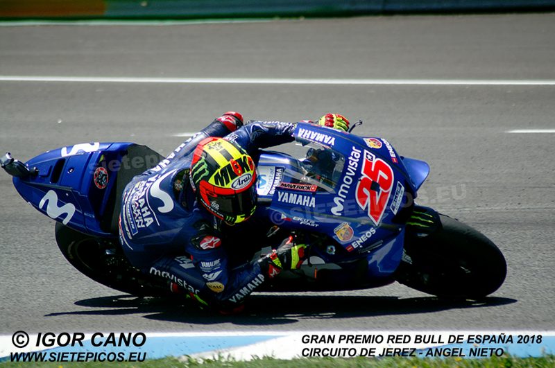 Piloto Maveric Viñales (25) (Movistar Yamaha MotoGP) Gran Premio Red Bull de España 2018 Circuito de Jerez Angel Nieto. Jerez. España. MotoGPTM