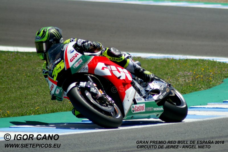 Piloto Cal Crutchlow (35) (LCR Honda) Gran Premio Red Bull de España 2018 Circuito de Jerez Angel Nieto. Jerez. España. MotoGPTM