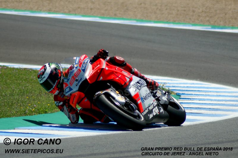 Piloto Jorge Lorenzo (99) (Ducati Team) Gran Premio Red Bull de España 2018 Circuito de Jerez Angel Nieto. Jerez. España. MotoGPTM