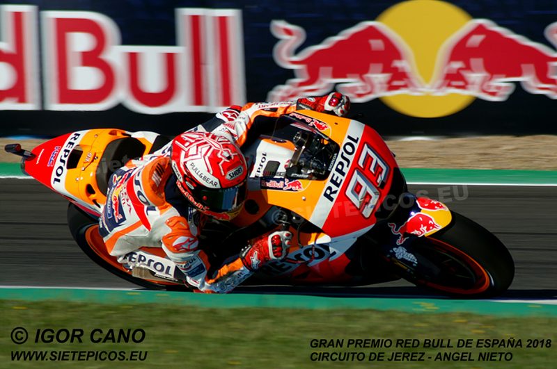 Piloto Marc Marquez (93) (Repsol Honda Team) Gran Premio Red Bull de España 2018 Circuito de Jerez Angel Nieto. Jerez. España. MotoGPTM