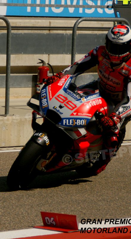 Piloto Jorge Lorenzo (99) (Ducati Team) Gran Premio Movistar de Aragon 2018 Motorland Alcañiz, Teruel, MotoGPTM