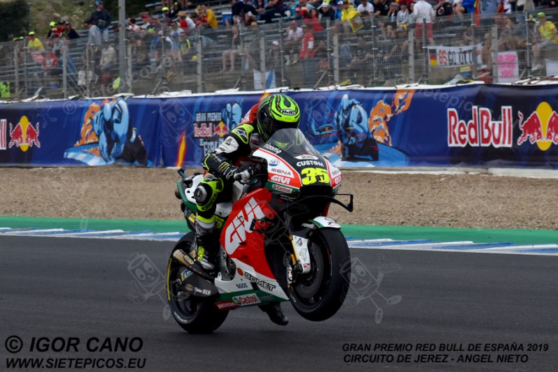Piloto Cal Crutchlow (35) (LCR Honda Castrol) practicando la salida. Gran Premio Red Bull de España 2019 Circuito de Jerez Angel Nieto. Jerez. España. MotoGPTM