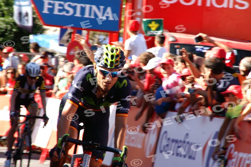 Alejandro Valverde - Movistar Llegada a Meta Etapa Medina del Campo-Avila Vuelta Ciclista a España 2015